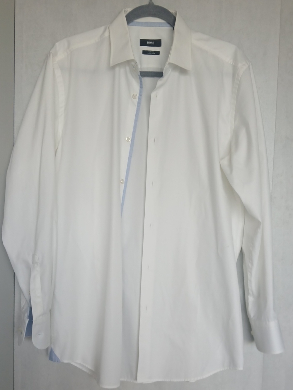 BOSS Men's White Dress Shirt